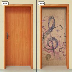Adesivo Decorativo de Porta - Clave de Sol - Música - 2473cnpt - comprar online