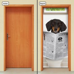 Adesivo Decorativo de Porta - Cachorro - Pet Shop - 2484cnpt - comprar online