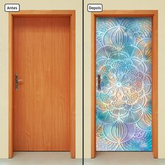 Adesivo Decorativo de Porta - Mandala - 2485cnpt - comprar online