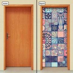 Adesivo Decorativo de Porta - Mandalas - 2488cnpt - comprar online