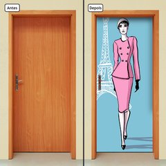 Adesivo Decorativo De Porta - Fashion - Mulher - 2493cnpt - comprar online
