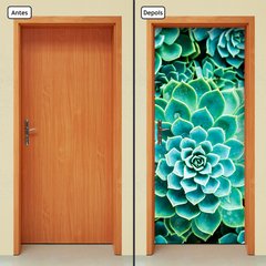 Adesivo Decorativo de Porta - Suculentas - 2504cnpt - comprar online