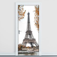 Adesivo Decorativo de Porta - Torre Eiffel - Paris - 2506cnpt