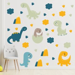 Adesivo de Parede Infantil Dinossauros Quarto Menino Bebe - 250ir