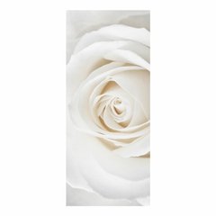 Adesivo Decorativo de Porta - Flor - Rosa Branca - 2510cnpt na internet