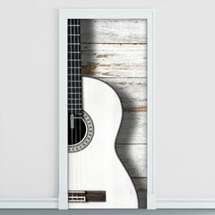 Adesivo Decorativo de Porta - Violão - Música - 2513cnpt