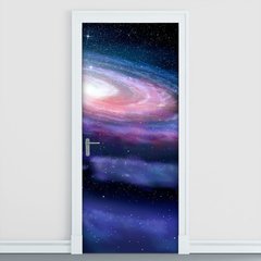 Adesivo Decorativo de Porta - Galáxia - Universo - 2523cnpt