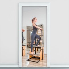 Adesivo Decorativo de Porta - Fitness - Pilates - 2532cnpt