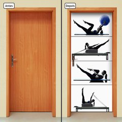 Adesivo Decorativo de Porta - Fitness - Pilates - 2535cnpt - comprar online