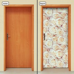 Adesivo Decorativo de Porta - Flores - Rosas - 2540cnpt - comprar online