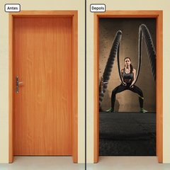 Adesivo Decorativo de Porta - Academia - Fitness - 2543cnpt - comprar online