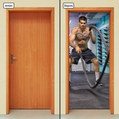 Adesivo Decorativo de Porta - Academia - Fitness - 2544cnpt - comprar online