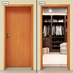 Adesivo Decorativo de Porta - Closet - Armário - 2549cnpt - comprar online
