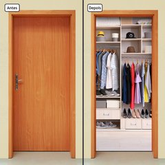 Adesivo Decorativo de Porta - Closet - Armário - 2550cnpt - comprar online