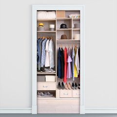 Adesivo Decorativo de Porta - Closet - Armário - 2550cnpt