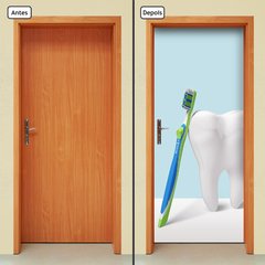 Adesivo Decorativo de Porta - Dentista - 2554cnpt - comprar online