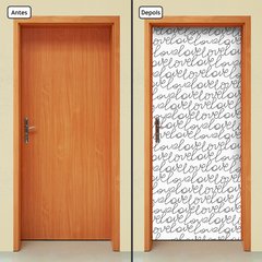 Adesivo Decorativo de Porta - Love - 2558cnpt - comprar online