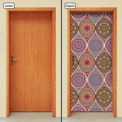 Adesivo Decorativo de Porta - Mandalas - 2561cnpt - comprar online