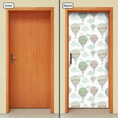 Adesivo Decorativo de Porta - Balões - Infantil - 2564cnpt - comprar online