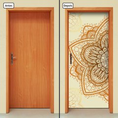 Adesivo Decorativo de Porta - Mandala - 2571cnpt - comprar online