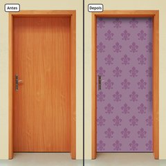 Adesivo Decorativo de Porta - Damasco - Roxo - 257cnpt - comprar online