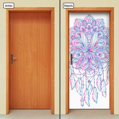 Adesivo Decorativo de Porta - Mandala - 2584cnpt - comprar online