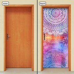 Adesivo Decorativo de Porta - Mandalas - 2586cnpt - comprar online