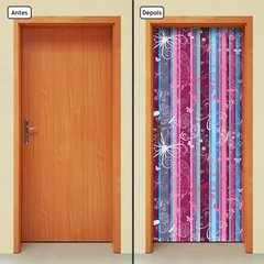 Adesivo Decorativo de Porta - Borboletas - Listras - 258cnpt - comprar online
