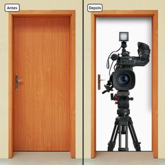 Adesivo Decorativo de Porta - Filmadora - 2591cnpt - comprar online