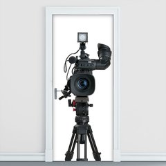 Adesivo Decorativo de Porta - Filmadora - 2591cnpt