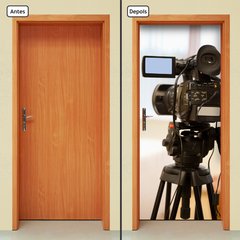 Adesivo Decorativo de Porta - Filmadora - 2593cnpt - comprar online