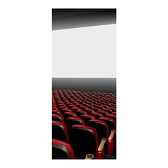 Adesivo Decorativo de Porta - Sala de Cinema - 2600cnpt na internet