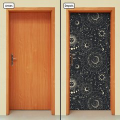 Adesivo Decorativo de Porta - Signos - Lua - 2602cnpt - comprar online