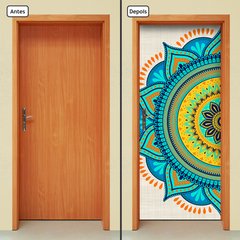 Adesivo Decorativo de Porta - Mandala - 2616cnpt - comprar online