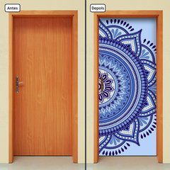 Adesivo Decorativo de Porta - Mandala - 2617cnpt - comprar online