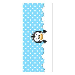 Adesivo Decorativo de Porta - Pinguim - Azul - 2649cnpt na internet