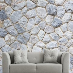 Papel de Parede Pedras Rustico Quarto Sala Painel Adesivo - 264pc