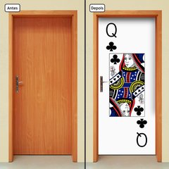 Adesivo Decorativo de Porta - Dama de Paus - 2661cnpt - comprar online