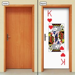 Adesivo Decorativo de Porta - Rei de Copas - 2664cnpt - comprar online