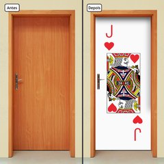 Adesivo Decorativo de Porta - Valete de Copas - 2666cnpt - comprar online