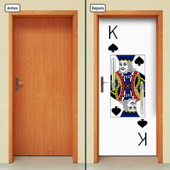 Adesivo Decorativo de Porta - Rei de Espadas - 2668cnpt - comprar online