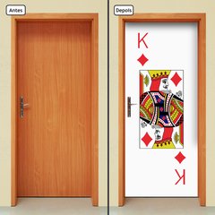 Adesivo Decorativo de Porta - Rei de Ouros - 2670cnpt - comprar online