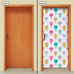 Adesivo Decorativo de Porta - Balões - Infantil - 2678cnpt - comprar online