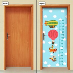 Adesivo Decorativo de Porta - Régua de Crescimento - Infantil - 2681cnpt - comprar online