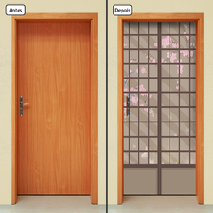 Adesivo de Porta - Porta Japonesa - Decorativo Sala Quarto Casa - 2706mlpt - comprar online