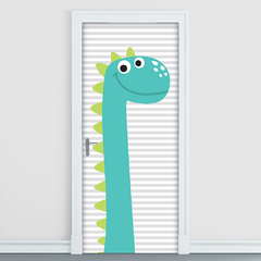 Adesivo Decorativo de Porta Dinossauros Dino Infantil Quarto - 2748mlpt - Allodi