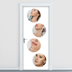 Adesivo Decorativo de Porta Estética Salão de Beleza Preenchimento - 2773mlpt - Allodi