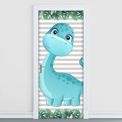 Adesivo Decorativo de Porta Dinossauros Dino Infantil Quarto - 2787mlpt - Allodi