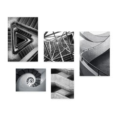 Kit 5 Placas Decorativas - Arquitetura - Urbano Casa Quarto Sala - 279ktpl5 - comprar online