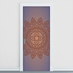 Adesivo Decorativo de Porta - Mandala - 280cnpt